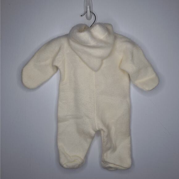 Vintage Quiltex Gnome Hooded Sleeper Fleece Zippie Teddy Bear Bunting Retro - Picture 12 of 13